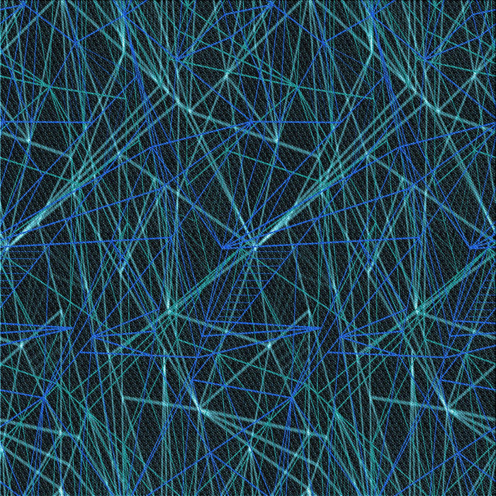 Round Patterned Dark Cyan Green Rug, pat199lblu