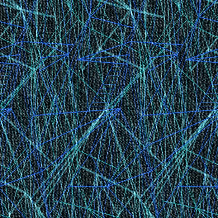 Patterned Dark Cyan Green Rug, pat199lblu