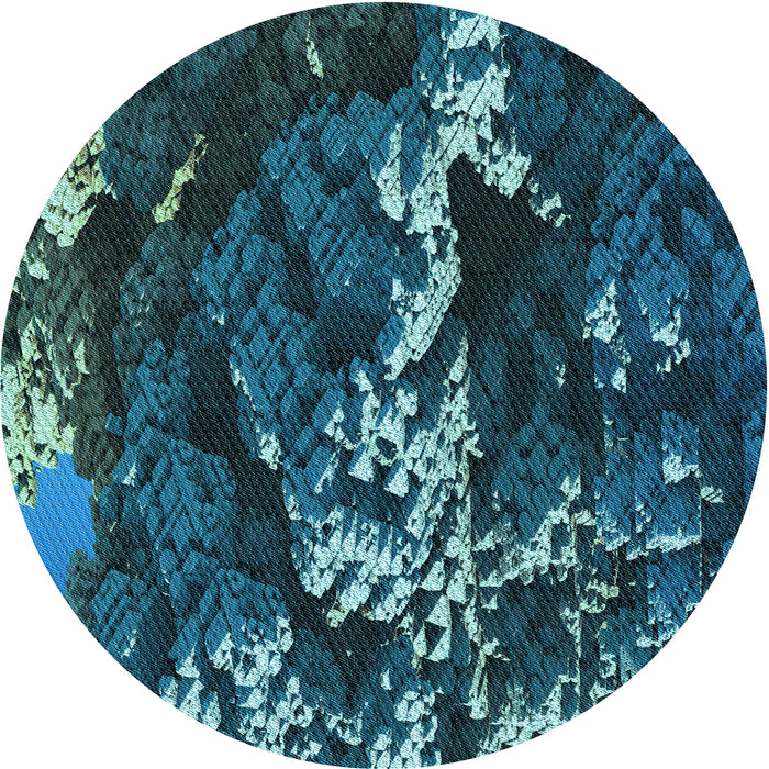 Square Patterned Blue Ivy Blue Rug, pat1990lblu