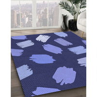 Patterned Blue Rug, pat1991blu