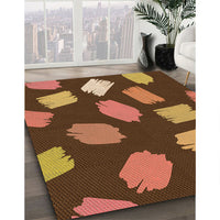 Patterned Orange Rug, pat1991org