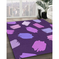 Patterned Purple Rug, pat1991pur