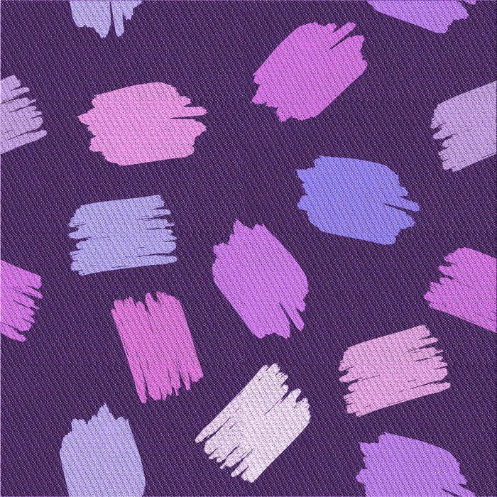 Round Patterned Purple Rug, pat1991pur