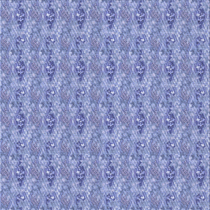 Round Patterned Sky Blue Rug, pat1992blu