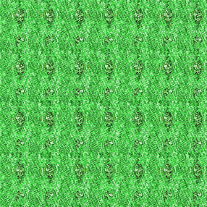 Round Patterned Neon Green Rug, pat1992grn