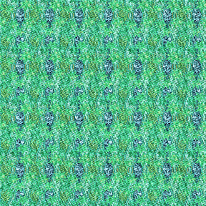 Round Machine Washable Transitional Medium Spring Green Rug, wshpat1992lblu