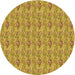 Square Machine Washable Transitional Saffron Yellow Rug in a Living Room, wshpat1992org