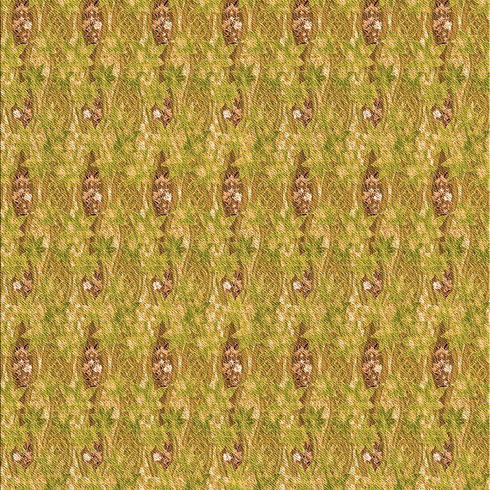 Patterned Saffron Yellow Rug, pat1992org