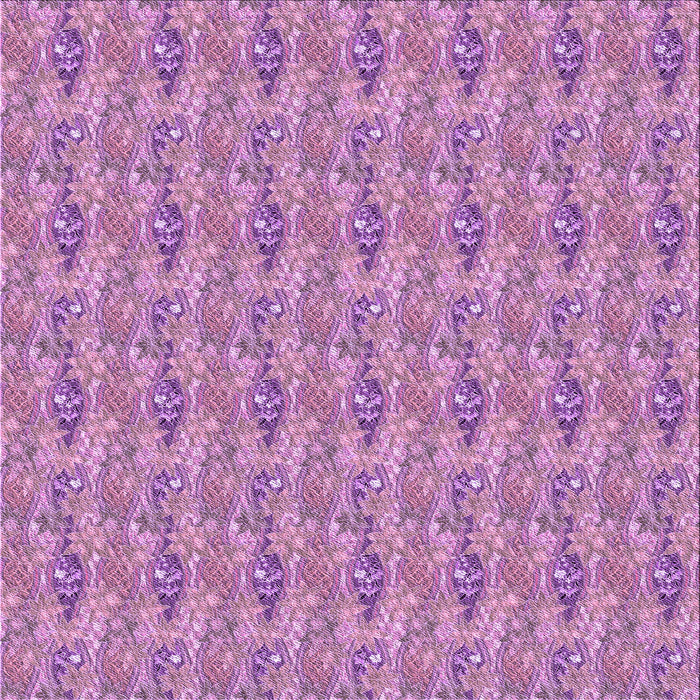 Round Patterned Orchid Purple Rug, pat1992pur