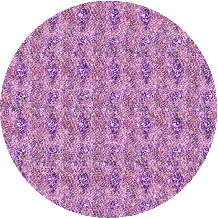 Square Patterned Orchid Purple Rug, pat1992pur
