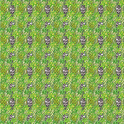 Square Patterned Seaweed Green Novelty Rug, pat1992