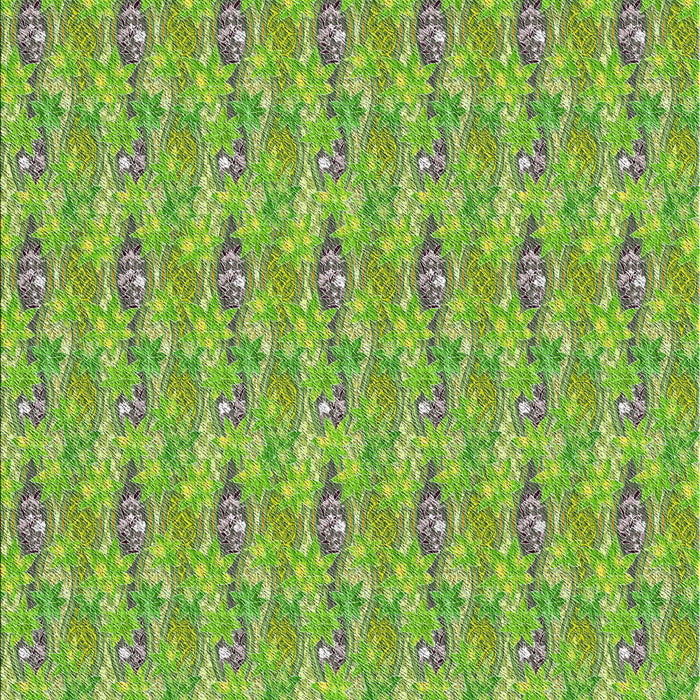 Patterned Seaweed Green Novelty Rug, pat1992