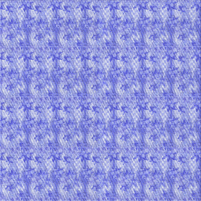 Round Machine Washable Transitional Jeans Blue Rug, wshpat1993blu