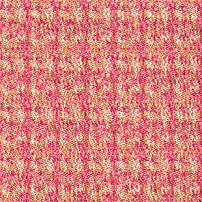 Round Patterned Crimson Red Rug, pat1993org