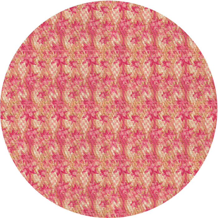 Square Patterned Crimson Red Rug, pat1993org