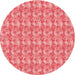 Square Patterned Light Coral Pink Rug, pat1993rd