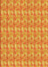 Patterned Orange Red Orange Rug, pat1993yw