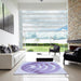 Square Patterned Purple Rug in a Living Room, pat1994blu