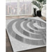 Machine Washable Transitional Platinum Silver Gray Rug in a Family Room, wshpat1994gry