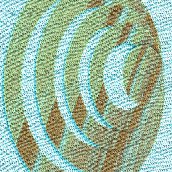 Patterned Green Rug, pat1994lblu