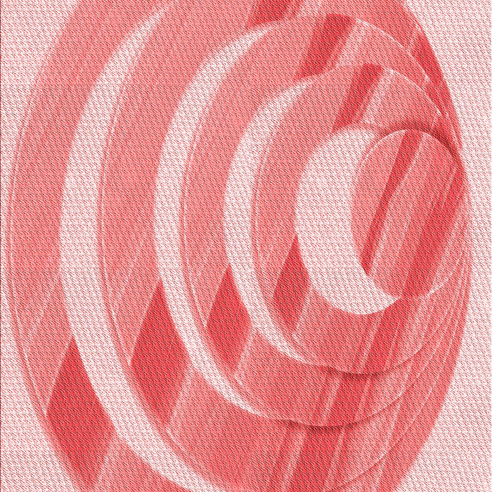 Patterned Baby Pink Rug, pat1994rd