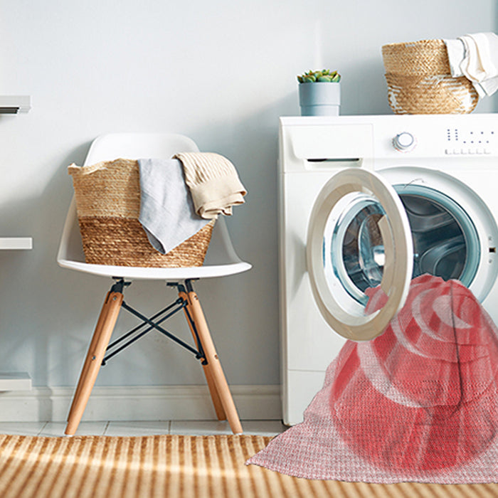 Machine Washable Transitional Pink Rug in a Washing Machine, wshpat1994rd