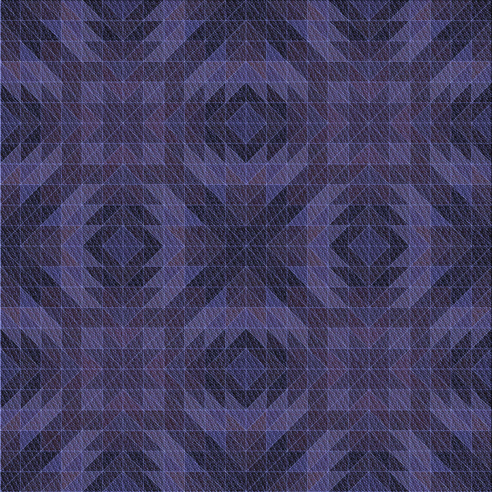 Round Patterned Night Blue Rug, pat1995blu