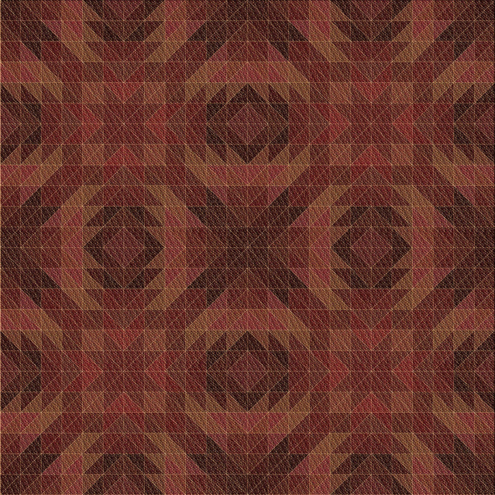 Round Patterned Mahogany Brown Rug, pat1995brn