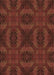 Patterned Mahogany Brown Rug, pat1995brn