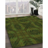 Patterned Midnight Gray Rug, pat1995grn