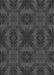 Patterned Charcoal Black Rug, pat1995gry