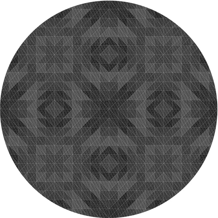 Square Machine Washable Transitional Charcoal Black Rug in a Living Room, wshpat1995gry