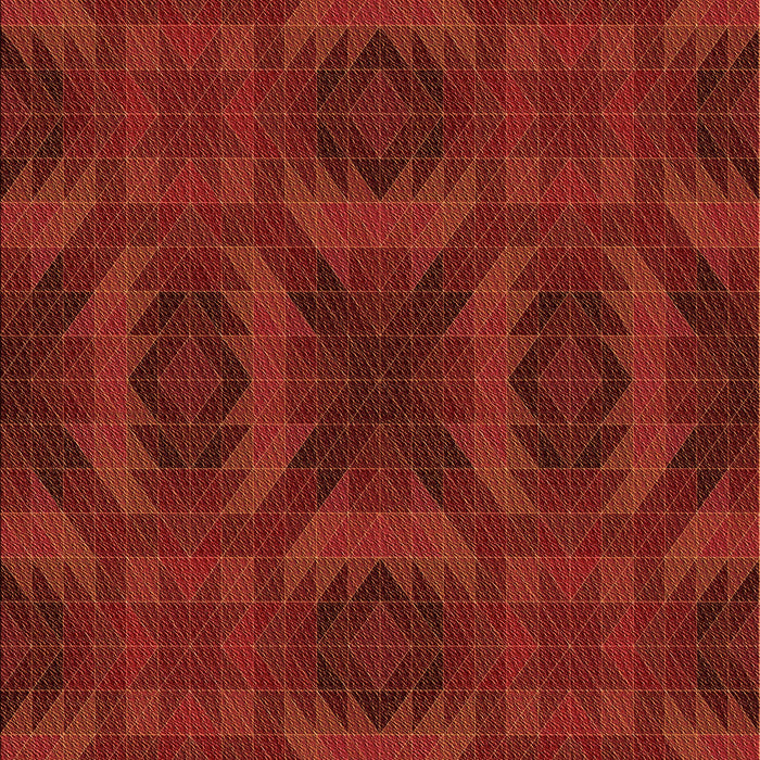 Patterned Cranberry Red Rug, pat1995org