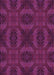 Patterned Medium Violet Red Pink Rug, pat1995pur