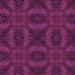Round Patterned Medium Violet Red Pink Rug, pat1995pur