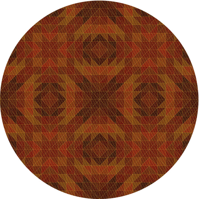 Square Machine Washable Transitional Mahogany Brown Rug in a Living Room, wshpat1995yw