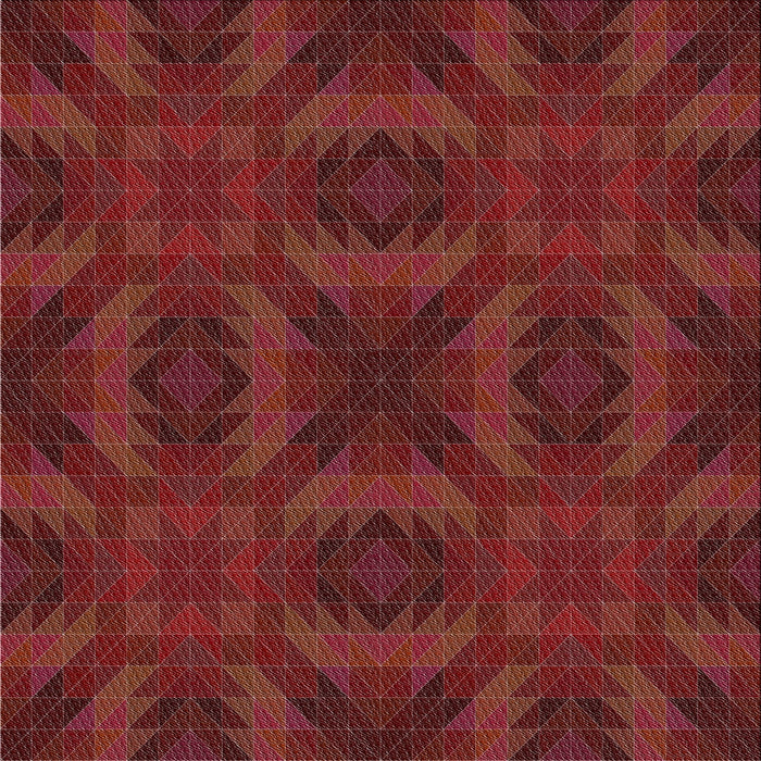 Square Patterned Chestnut Red Novelty Rug, pat1995