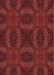 Patterned Chestnut Red Novelty Rug, pat1995