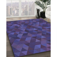 Patterned Purple Rug, pat1996blu