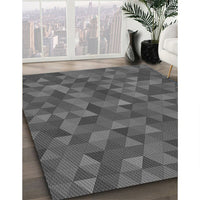 Patterned Platinum Gray Rug, pat1996gry