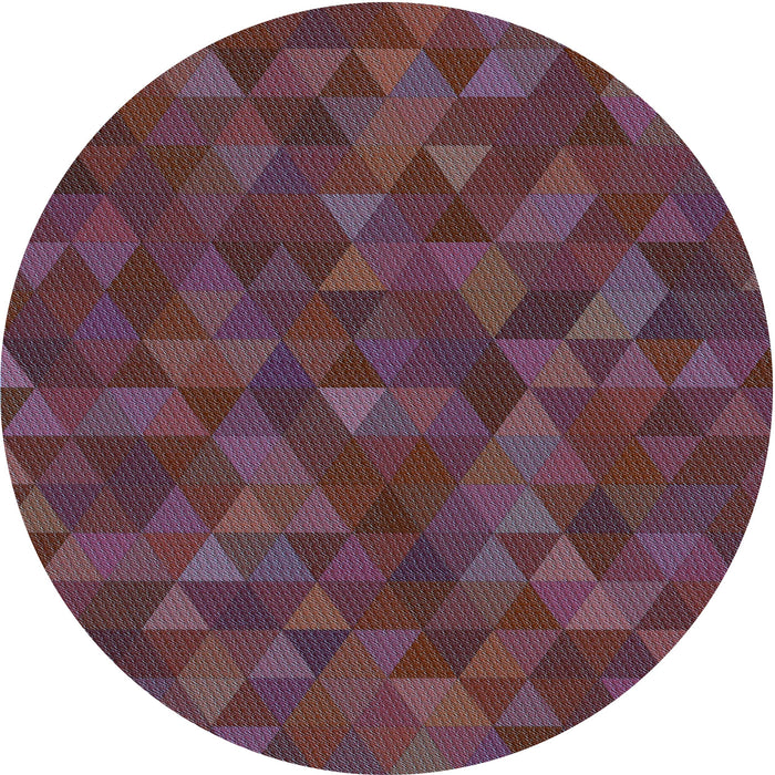Square Patterned Mauve Taupe Purple Rug, pat1996lblu