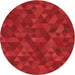 Square Patterned Red Rug, pat1996org