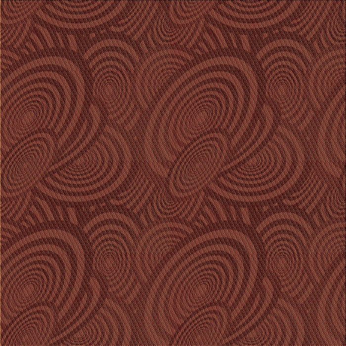 Round Machine Washable Transitional Mahogany Brown Rug, wshpat1997brn