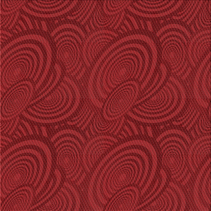 Round Patterned Red Rug, pat1997rd