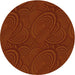 Square Patterned Mahogany Brown Rug, pat1997yw