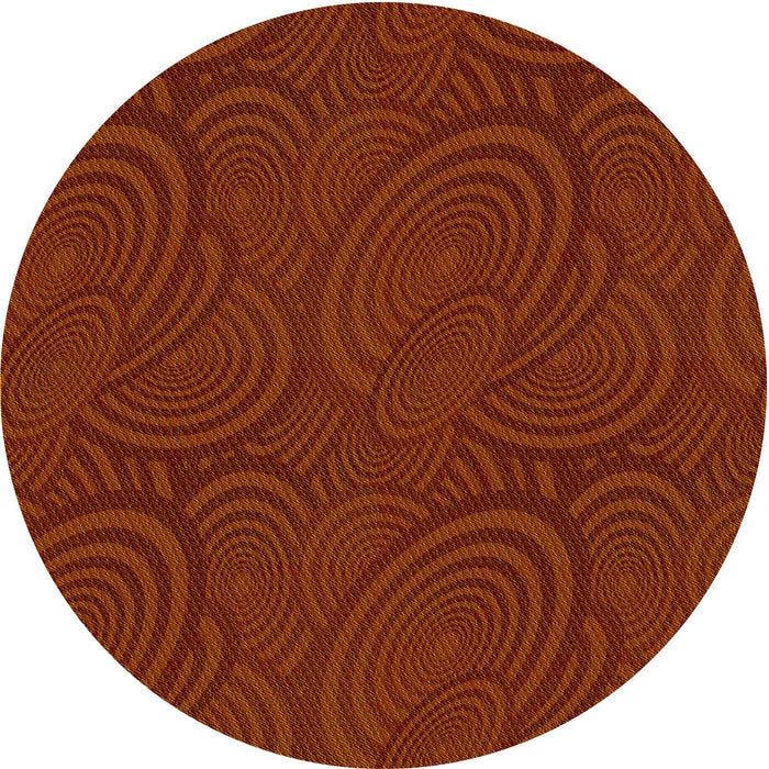 Square Machine Washable Transitional Mahogany Brown Rug in a Living Room, wshpat1997yw