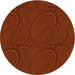 Square Machine Washable Transitional Mahogany Brown Rug in a Living Room, wshpat1997yw