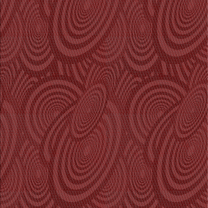 Patterned Crimson Red Novelty Rug, pat1997