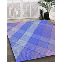 Patterned Purple Mimosa Purple Rug, pat1998blu