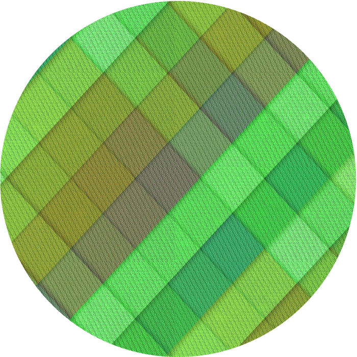 Square Machine Washable Transitional Green Rug in a Living Room, wshpat1998grn